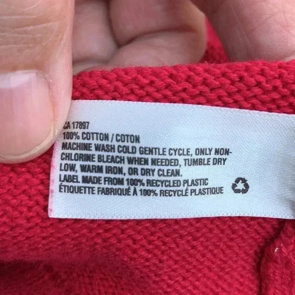 Gap thick, 100% cotton, fuchsia dress with ruffles and  bow - Picture 5 of 5